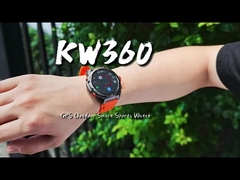 KW360 AMOLED GPS & AI Smartwatch com atividade em tempo real & rastreadores de sono AI Q&A 5ATM impermeável