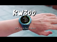KW300 AMOLED GPS & AI Smartwatch com atividade em tempo real & rastreadores de sono AI Q&A 5ATM impermeável
