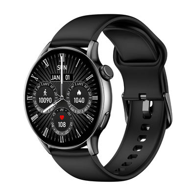 KW252A Smartwatch AMOLED de design clássico Display impressionante de 60Hz, rastreamento de sono 24 horas por dia, 24 horas por dia, áudio TWS e display sempre ligado personalizável