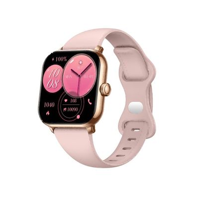 KW269D 1.7' AMOLED Elegance Style conveniente BT chamando Smart Watch com bateria de 210mAh e rosa