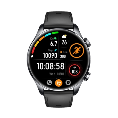 Smartwatch GPS KW296 Tela AMOLED IP68 à prova d'água Rastreador de Fitness